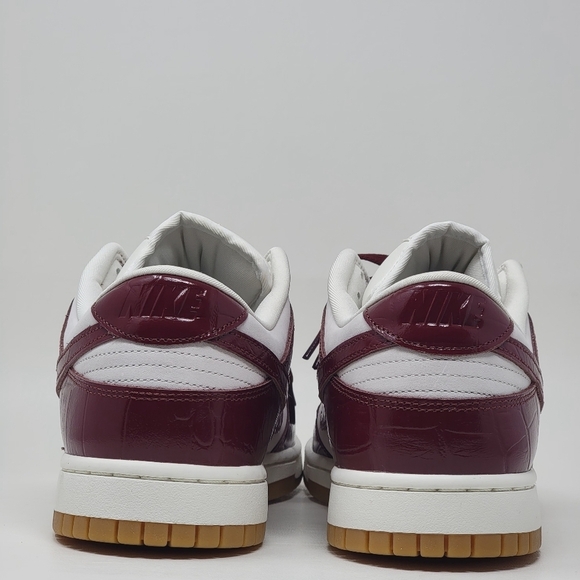 Nike Dunk Low Lux Phantom Red Croc Gum Sole FJ2260-004 Wmns Sz 13 Mens 11.5 New - Picture 6 of 9